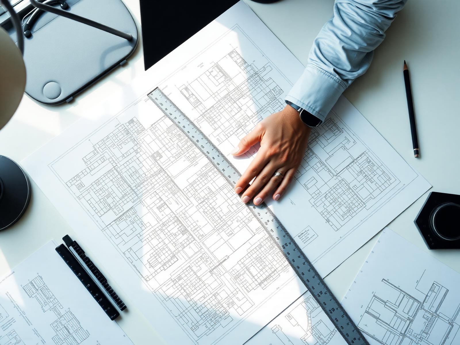Architect refining blueprints